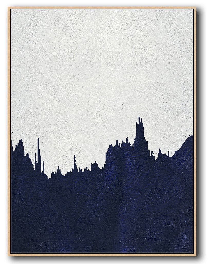 Navy Blue Minimal Art #NV145B - Click Image to Close